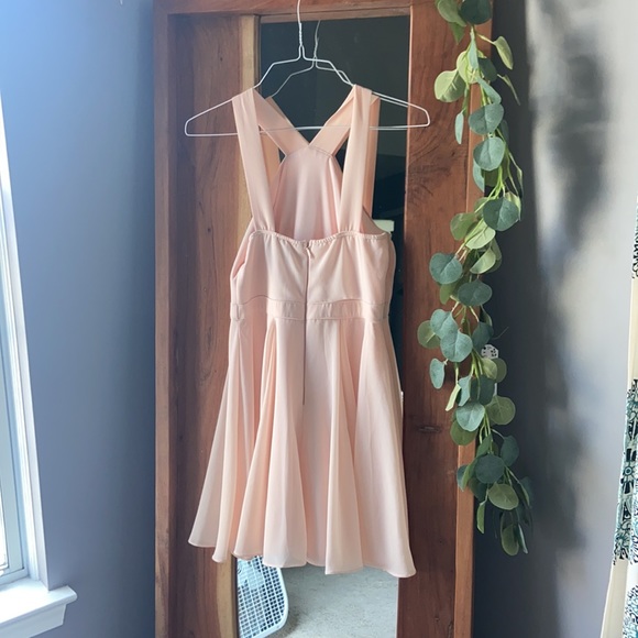 Lulu’s forevermore peach pink skater dress medium - Picture 6 of 7
